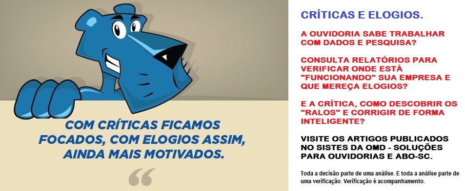 NEM SÓ DE DEMANDAS VIVE UMA OUVIDORIA, CONCORDA?